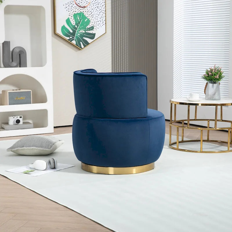 360 Degree Swivel Cuddle Barrel Accent Sofa Chairs