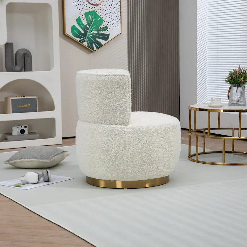 360 Degree Swivel Cuddle Barrel Accent Sofa Chairs