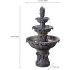 Ibiza 46 High 3-Tiered Traditional Fountain by John Timberland