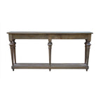 Arin 72-inch Traditional Turned Leg Console Table, Mango Hardwood