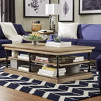 Barnstone Cornice Rectangle Storage Shelf Coffee Table by iNSPIRE Q Artisan