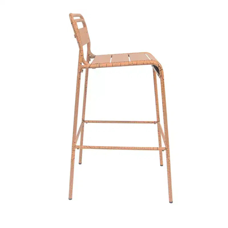 Christopher Knight Home Nathan Modern Outdoor Iron Bar Stools (Set of 2)