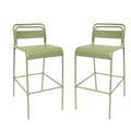 Christopher Knight Home Nathan Modern Outdoor Iron Bar Stools (Set of 2)