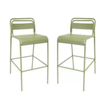 Christopher Knight Home Nathan Modern Outdoor Iron Bar Stools (Set of 2)