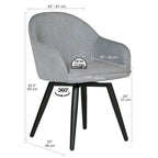 Studio Designs Home Dome Swivel Arm Chair