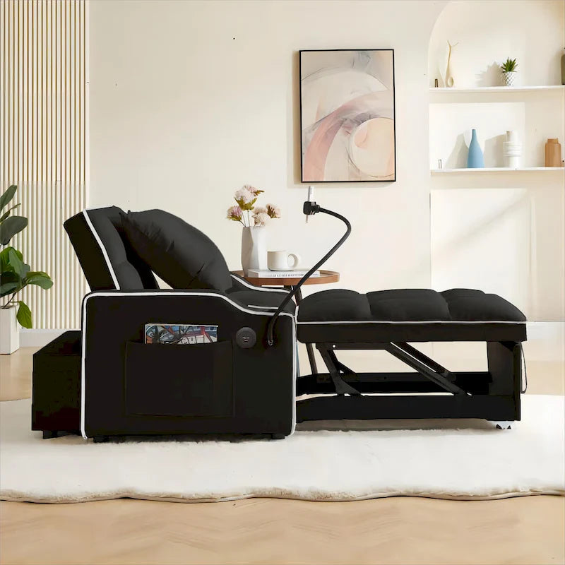 Convertible Sleeper Chair Sofa Bed Adjustable