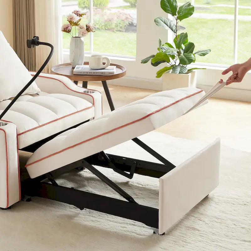 Convertible Sleeper Chair Sofa Bed Adjustable