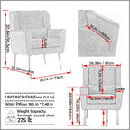 Modern Accent Chair Comfy Reading Chair Lounge Armchair