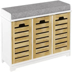 Storage Bench with 3 Drawers - 13.78D x 41.34W x 16.93H