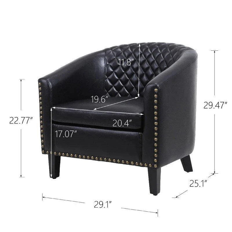 COOLMORE accent Barrel chair living room chair