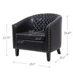 COOLMORE accent Barrel chair living room chair