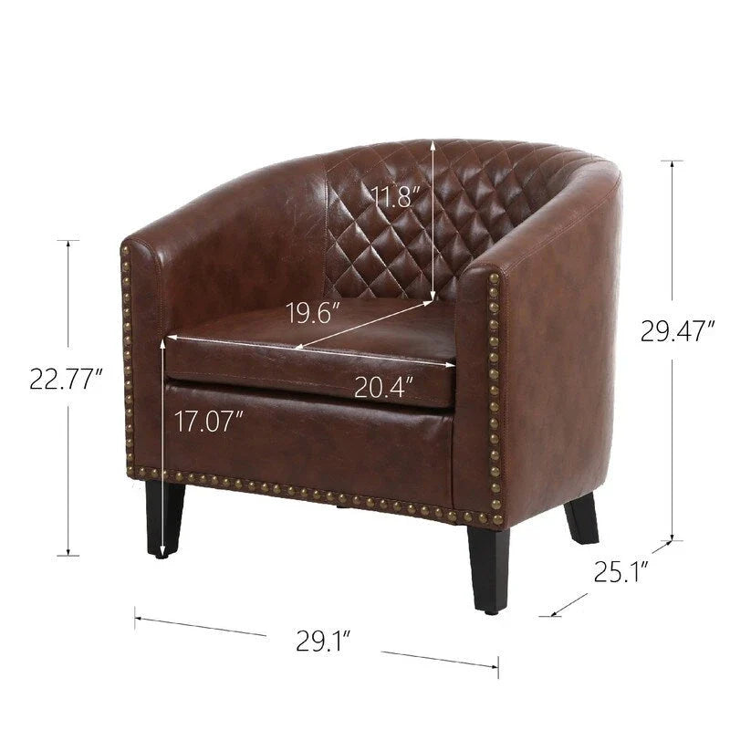COOLMORE accent Barrel chair living room chair