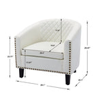 COOLMORE accent Barrel chair living room chair