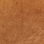Poly & Bark Turin Ottoman in Cognac Tan with Wood Legs - Full Grain Genuine Italian Leather
