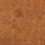 Poly & Bark Turin Ottoman in Cognac Tan with Wood Legs - Full Grain Genuine Italian Leather
