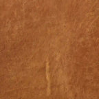 Poly & Bark Turin Ottoman in Cognac Tan with Wood Legs - Full Grain Genuine Italian Leather