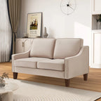 Modern Velvet Loveseat 2 Seater Sofa For Living Room