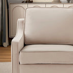 Modern Velvet Loveseat 2 Seater Sofa For Living Room