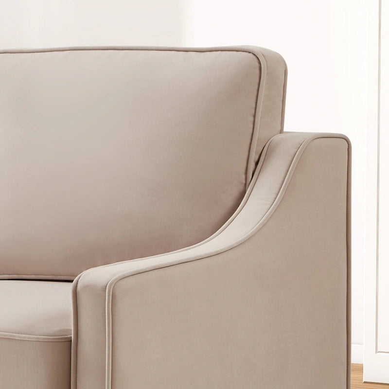 Modern Velvet Loveseat 2 Seater Sofa For Living Room