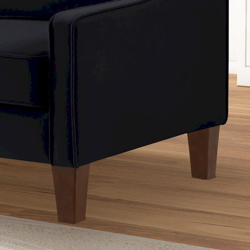 Modern Velvet Loveseat 2 Seater Sofa For Living Room