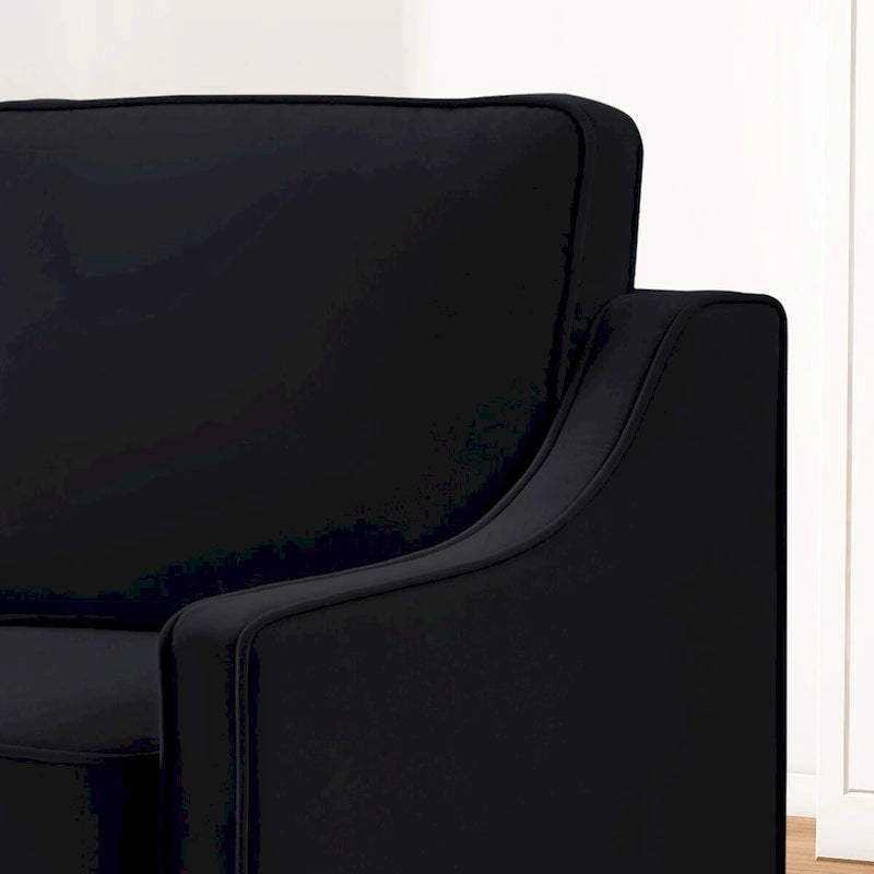 Modern Velvet Loveseat 2 Seater Sofa For Living Room