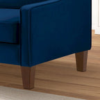 Modern Velvet Loveseat 2 Seater Sofa For Living Room