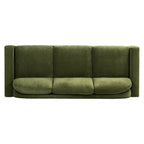 Poly & Bark Fano 99 Sofa in Distressed Green Velvet
