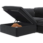 163 U-Shaped Convertible Modular Sectional Sofa, Down Filled Comfort Overstuffed Upholstered