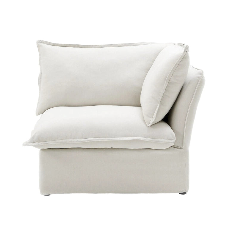 163 U-Shaped Convertible Modular Sectional Sofa, Down Filled Comfort Overstuffed Upholstered