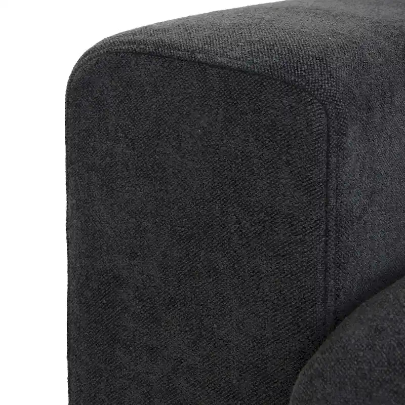 3PCS Living Room Sofa Set, Cloud Modular Sectional Sofa with Storage Ottoman