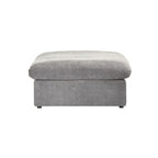 3PCS Living Room Sofa Set, Cloud Modular Sectional Sofa with Storage Ottoman