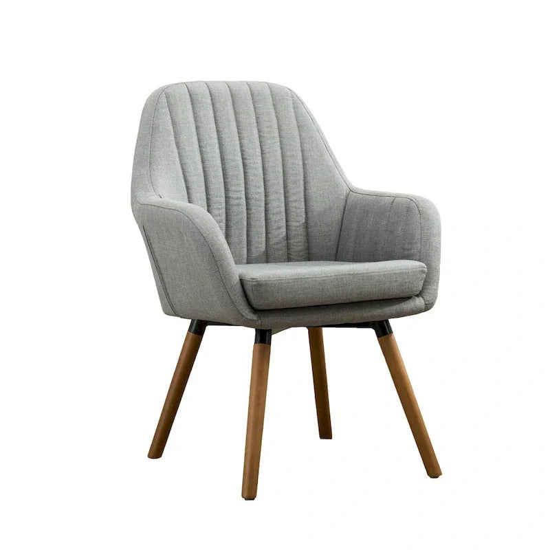 Contemporary Fabric Upholstered Accent Chair