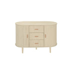 Accent Cabinet with Smoothly Sliding Tambour Doors