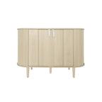 Accent Cabinet with Smoothly Sliding Tambour Doors