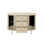 Accent Cabinet with Smoothly Sliding Tambour Doors