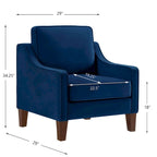 Living Room Single Seat Sofa Chair with Wooden Legs