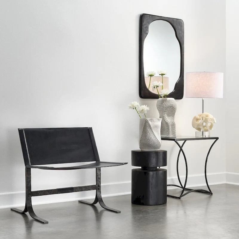 Jamie Young Dylan Wood Round Side Table
