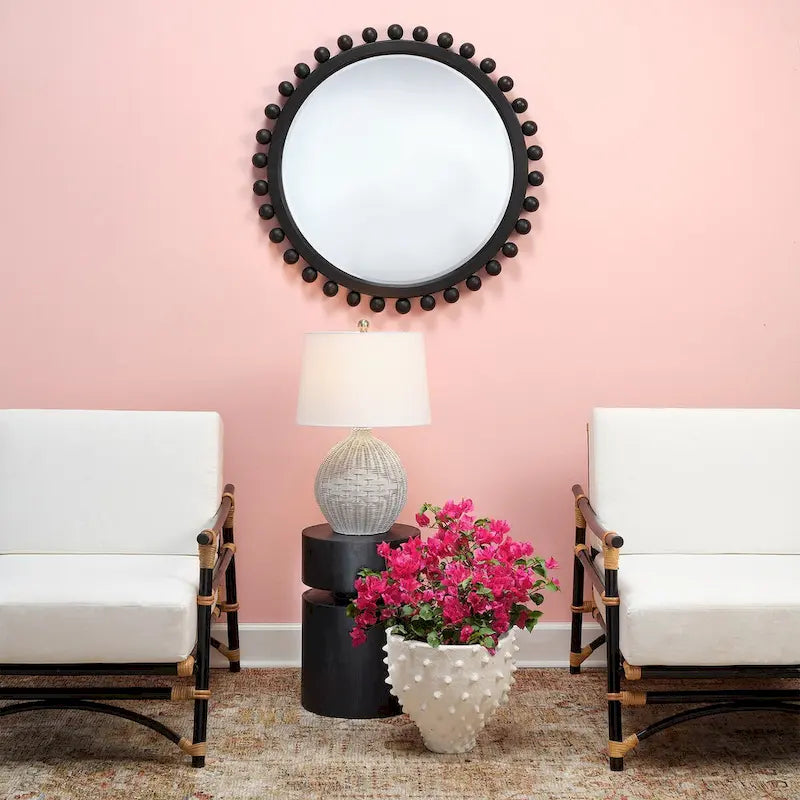 Jamie Young Dylan Wood Round Side Table