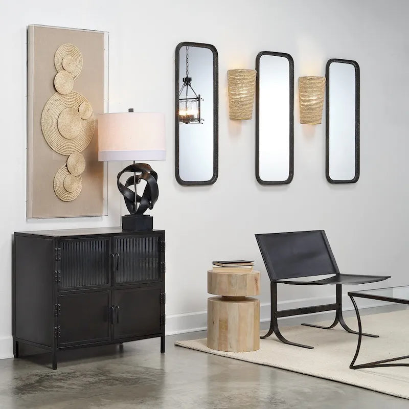 Jamie Young Dylan Wood Round Side Table