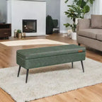 Storage Ottoman Bench, Entryway Bedroom Bench, Storage Bench Safety Hinges, Loads 660 lb