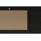 CraftPorch Mid-Century Modern Black TV Stand Console