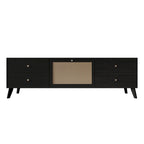 CraftPorch Mid-Century Modern Black TV Stand Console