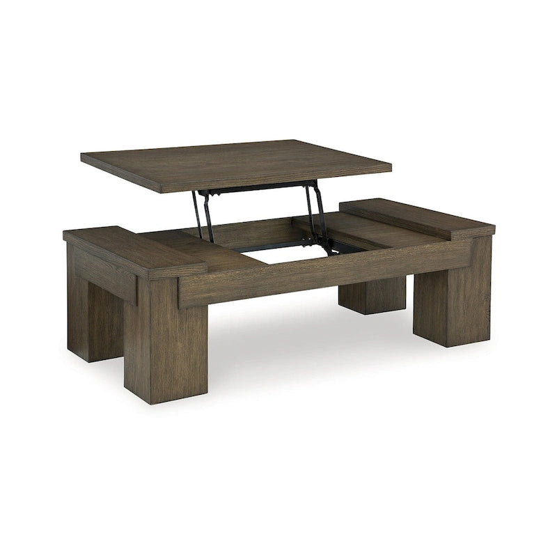 Signature Design by Ashley Rosswain Brown Lift-Top Coffee Table - 54W x 28D x 18H