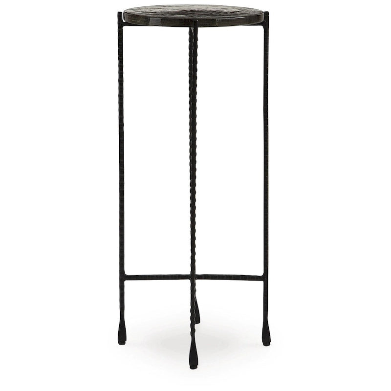 Signature Design by Ashley Newgoren Clear/Black Accent Table - 11W x 11D x 24H