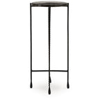 Signature Design by Ashley Newgoren Clear/Black Accent Table - 11W x 11D x 24H