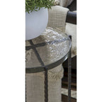 Signature Design by Ashley Newgoren Clear/Black Accent Table - 11W x 11D x 24H