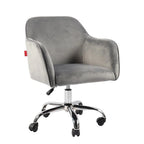 VANITII Accent Chair Swivel Vanity Chair Office Desk Chair With Wheels Modern Height Adjustable Pink/Grey/White