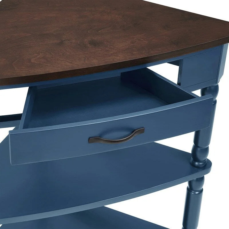 Wood Triangle Corner Side Table for Small Spaces Living Room
