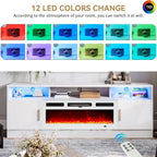 70Fireplace TV Stand with 36 Electric Fireplace
