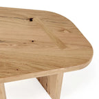 Modrest Jack Modern Natural Wood Coffee Table Set